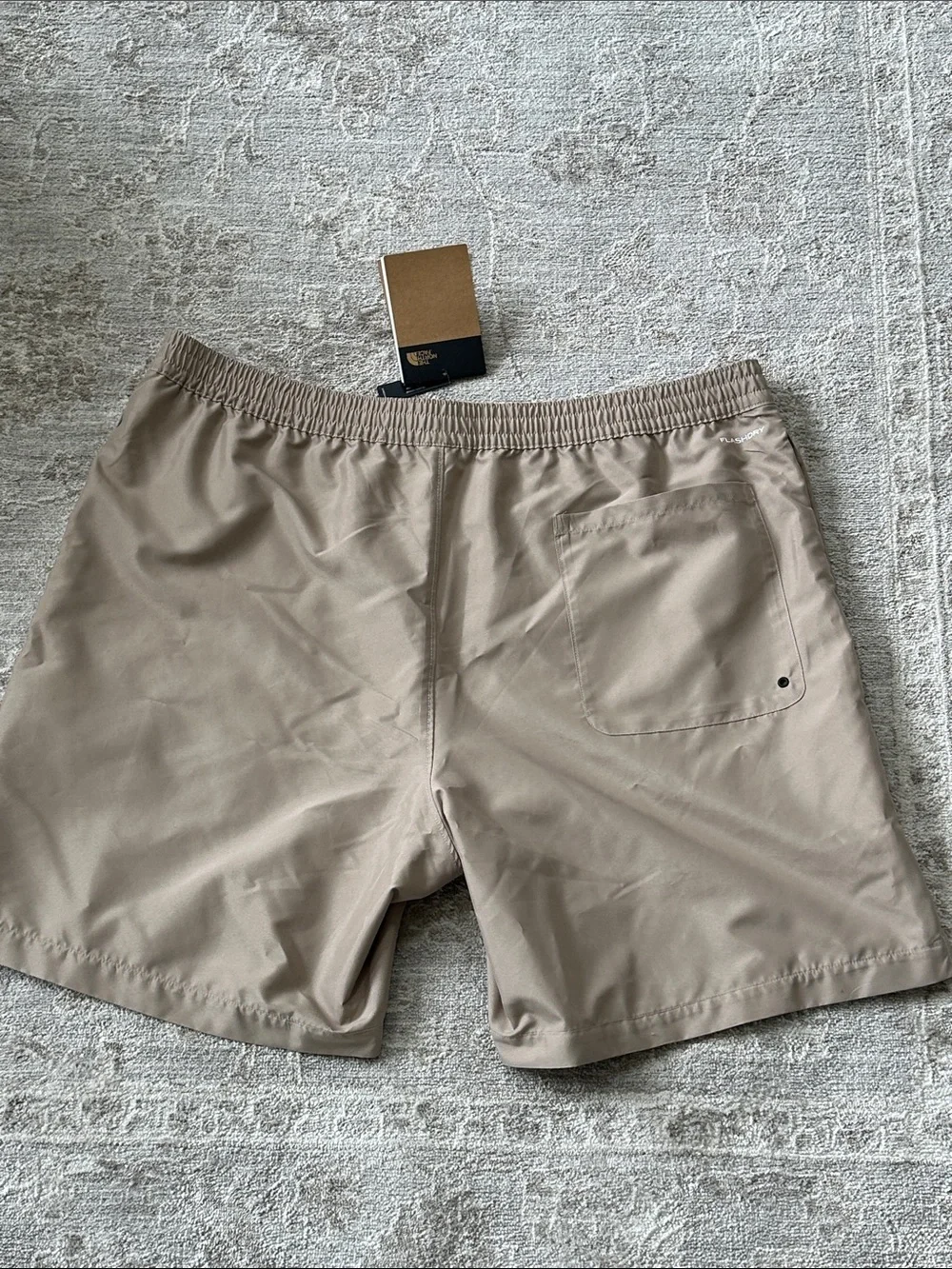 The North Face Men’s Large Water Shorts. Mushroom Grey Color. NWT’s.